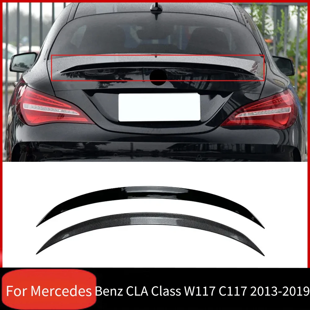 For Mercedes Benz CLA Class W117 C117 CLA45 AMG Sedan 4-Door 2013-2019 Rear Trunk Spoiler Wing Lip Body Kits Tuning Accessories