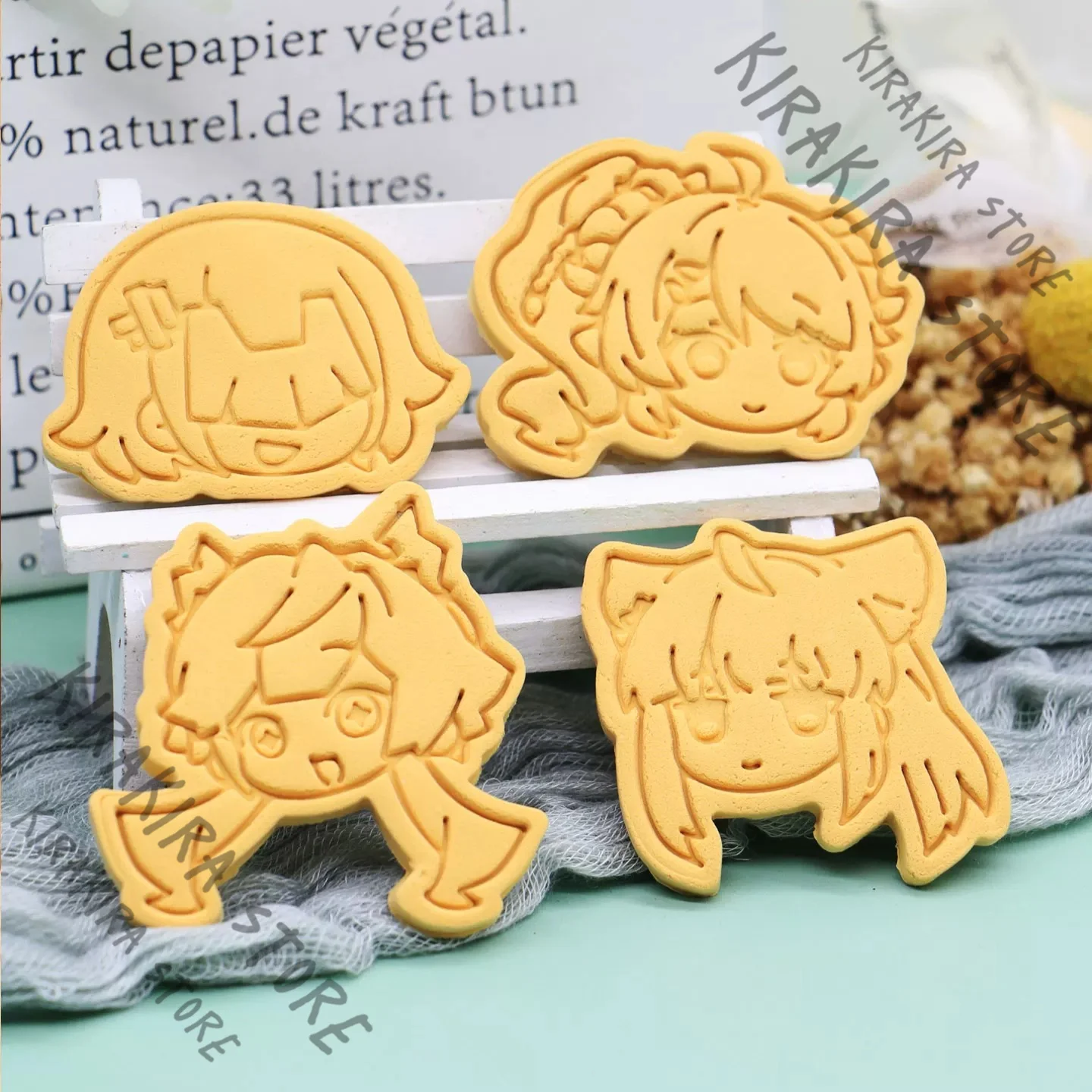 

Arknights: Endfield Biscuit Mould Cosplay Cookie Pattern Roast Bake Press Tool Cookies Biscuits Chen Qianyu Laevatain Yvonne