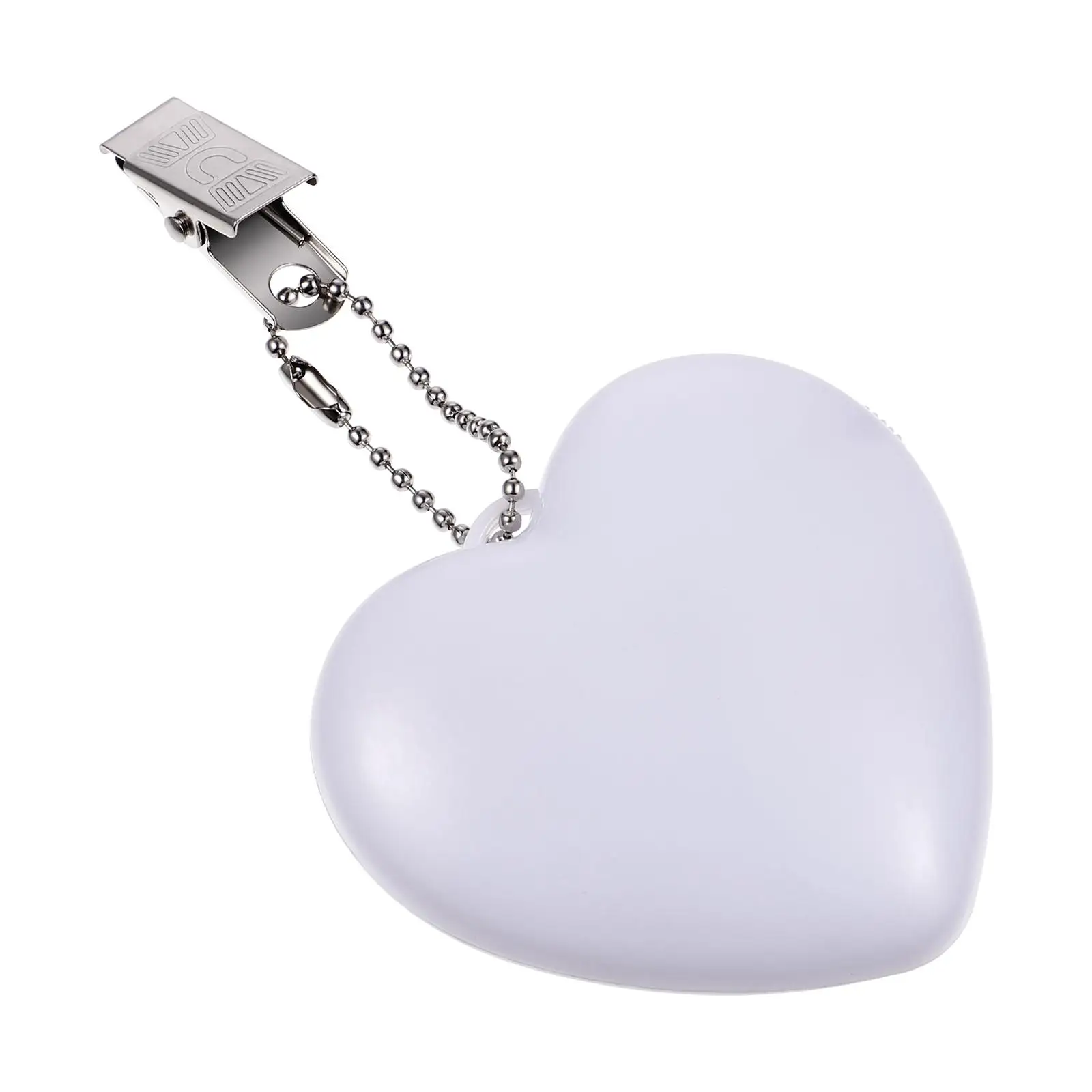 Sensor de toque saco luz led forma coração luz noturna para bolsa portátil branco bolso trabalho leitura ao ar livre abs 2