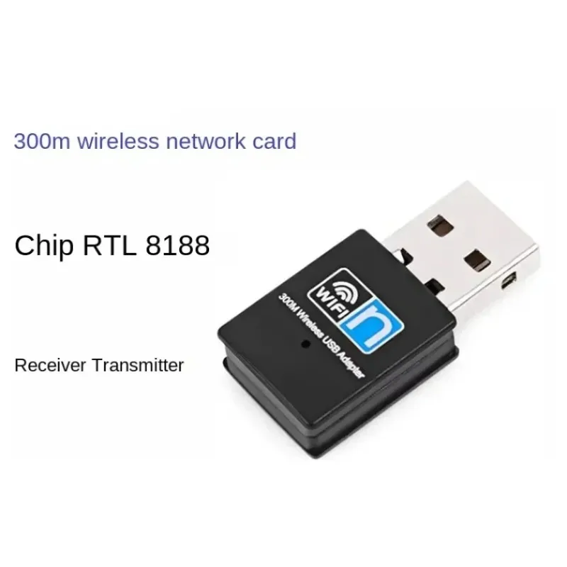 300Mbps Wireless USB Wifi Adapter 802.11N USB 2.0 WiFi Receiver Dongle 300Mbps Wireless Network Card For Desktop Laptop Windows
