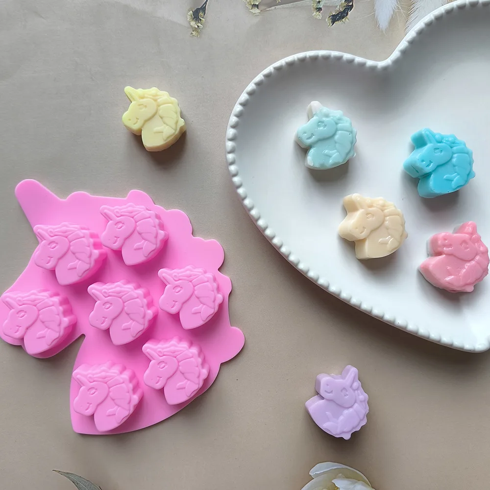 Animal Bear Cat Shape Silicone Baking Mold Rabbit Dog Bone Unicorn Cake Chocolate Candy Jelly Ice Mould Soap baking Making Set