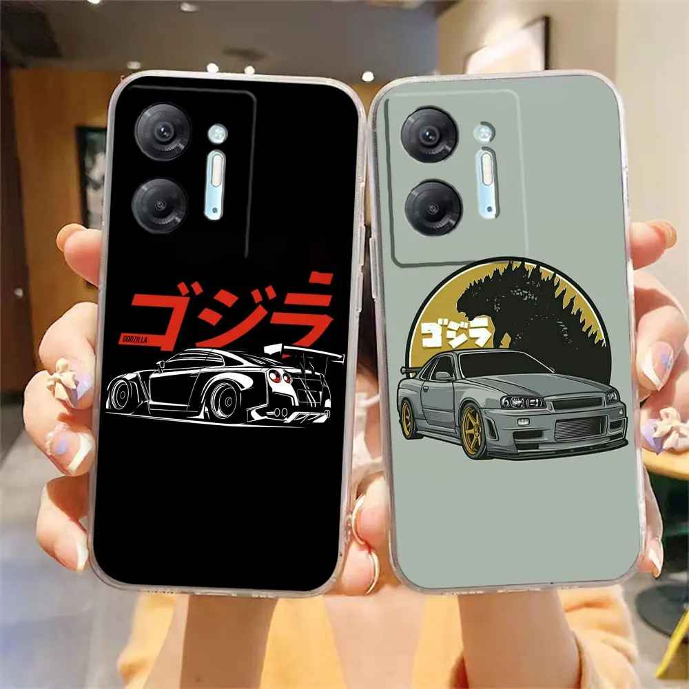 Clear Phone Case For Infinix HOT 9 10 11 12i 20 20s 30 30i POVA 2 3 4 PRO PLAY Case Funda Coque Shell Japan JDM Drift Sports Car