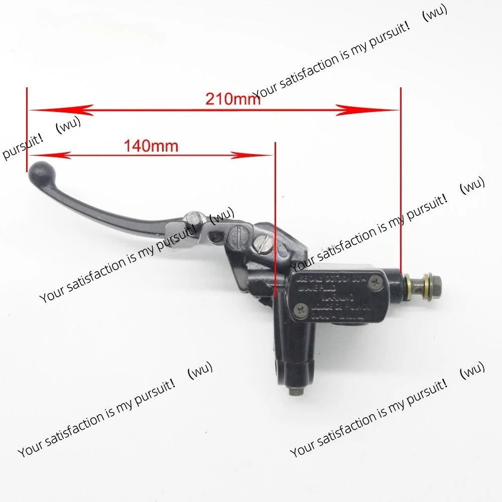 Left Hand Rear Master Cylinder 7/8 Handlebar Hydraulic Brake Lever With Parking Brake & Stop Switch Fit For ATV Quad Bike Parts