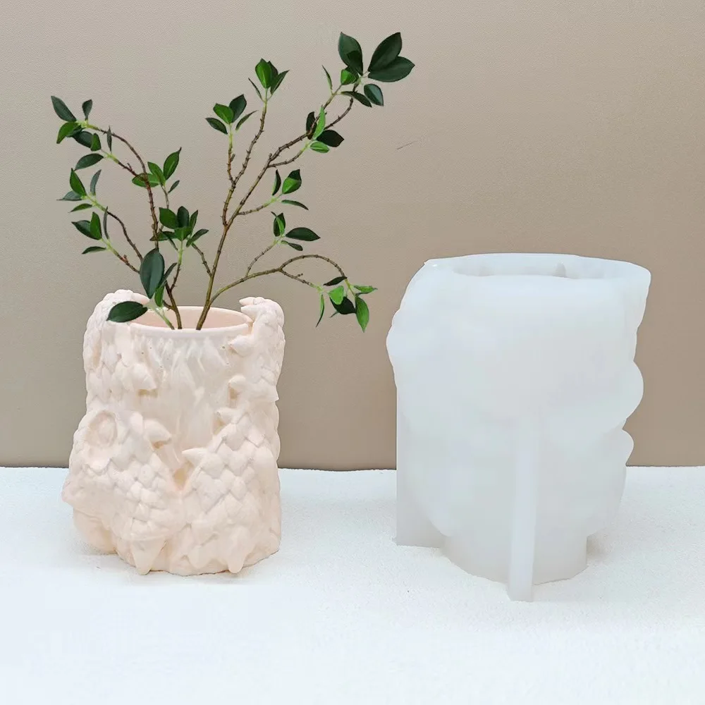 

Leading Flowerpot Silicone Mold DIY Cement Gypsum Clay Pouring Resin Storage Mold Home Gardening Decorative Ornaments