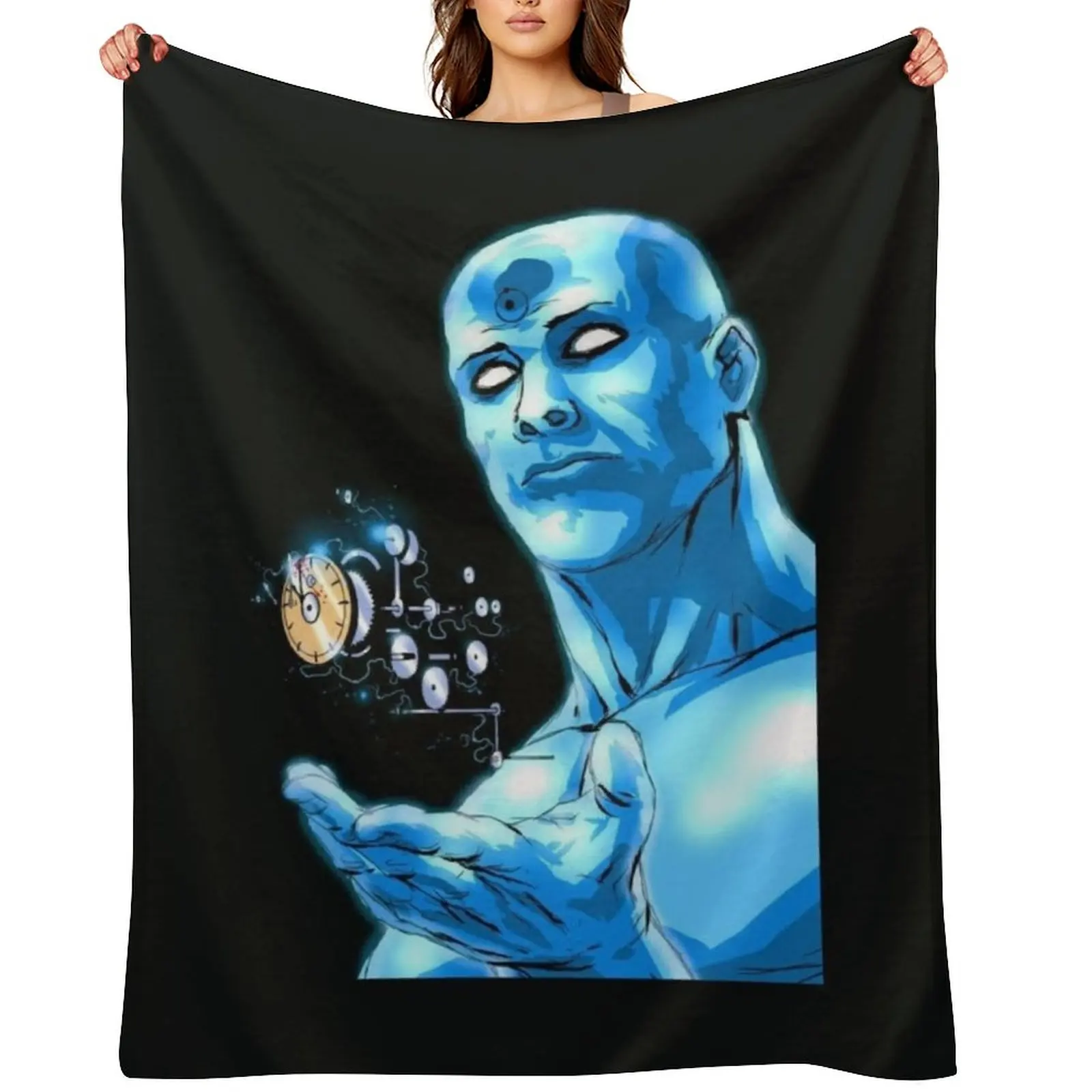 

doctor manhattan Throw Blanket Sofa Quilt Decorative Beds sofa bed Bed Blankets