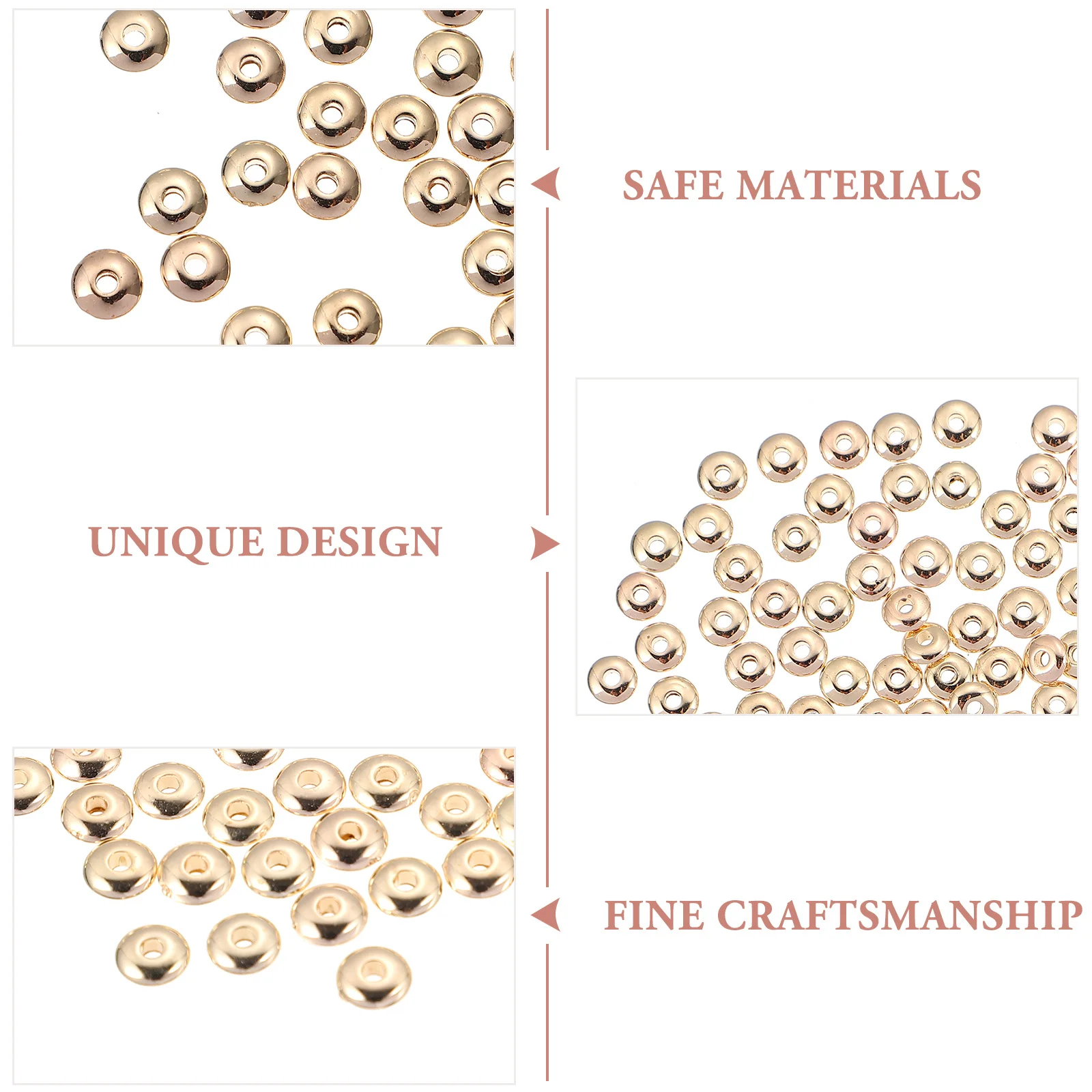 

1000pcs Loose Bracelet Making Spacer Decoration Diy Loose Necklace Accessories Diy Bracelet Spacer Beads Beads