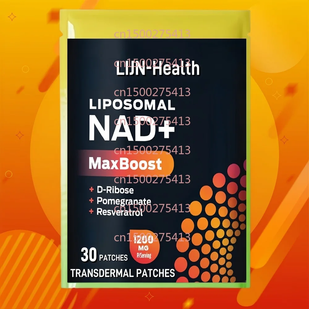

30 Patches NAD Booster Transdermal Patches with Resveratrol, Pomegranate for Anti Aging, Energy, Immune