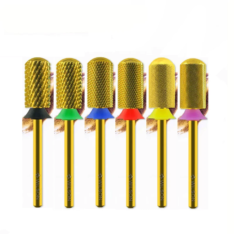 6.6mm suave superior grande barril bits 3/32 carboneto prego broca fresa para manicure equipamentos da arte do prego ferramentas