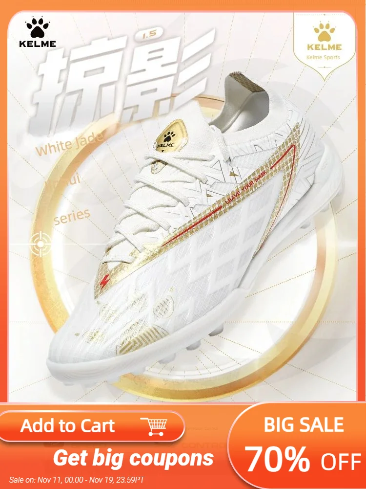 

Kelme Adult Tf Football Shoes Short Nail Carbon Board Professional Football Boots Artificial Grass Anti Slip Football Shoes