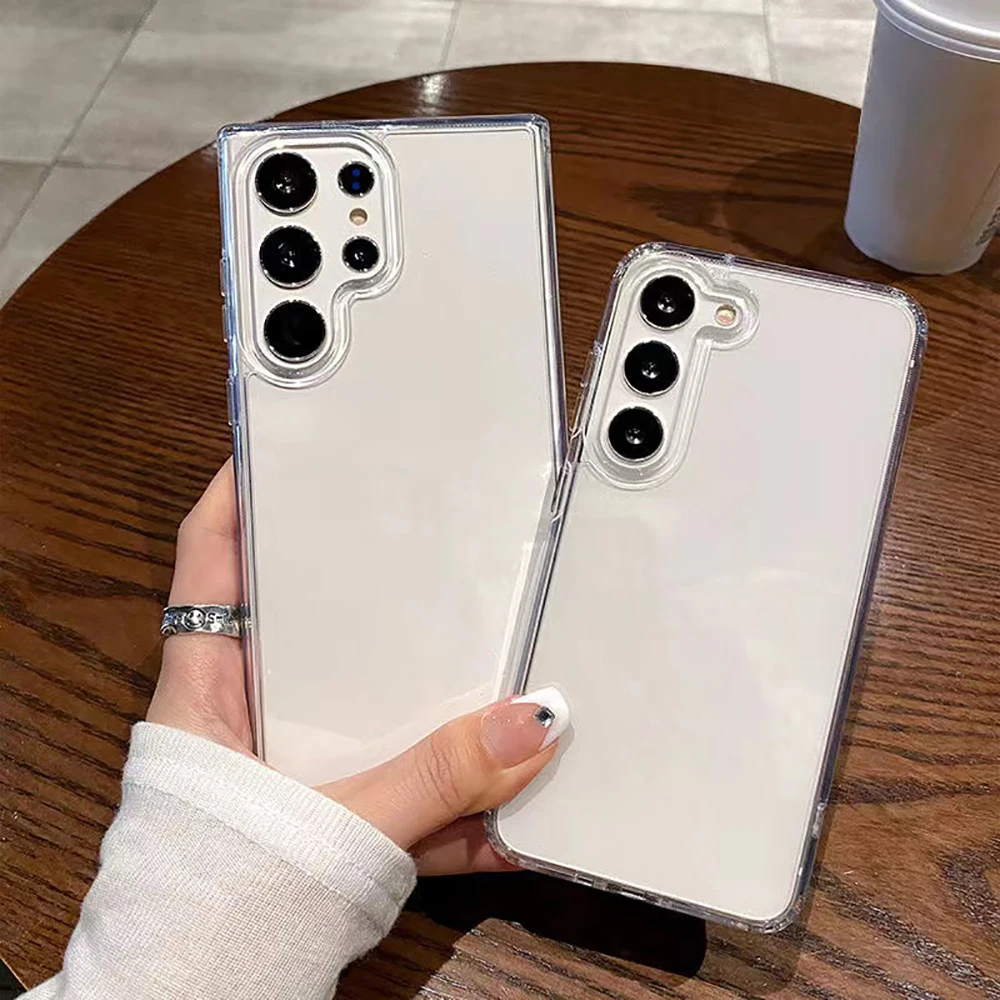 Transparent Phone Case For Samsung A57 A56 5g A16 S26 S25 S24 S23 S22 Ultra A37 A07 A17 A55 A54 A26 A06 A36 Silicone Soft Cover