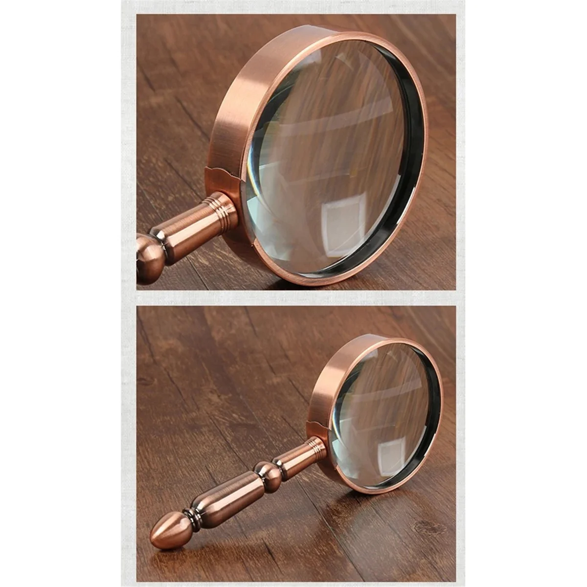 جديد 20X المحمولة المعادن المكبر الرجعية المحمولة البصرية المكبرة الزجاج إصلاح ساعة مجوهرات العدسة العتيقة مقبض المكبر