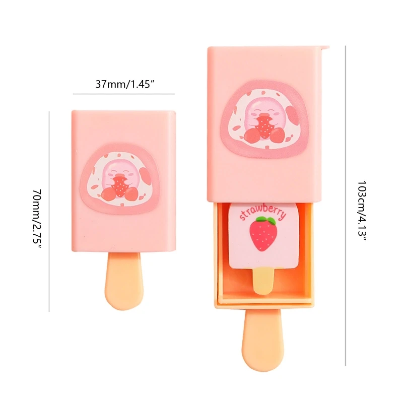 قلم رصاص إبداعي ممحاة مطاطية على شكل صندوق سحري أدوات مكتبية لحفلة عيد ميلاد الطفل تفضل مكافأة المدرسة دروبشيب