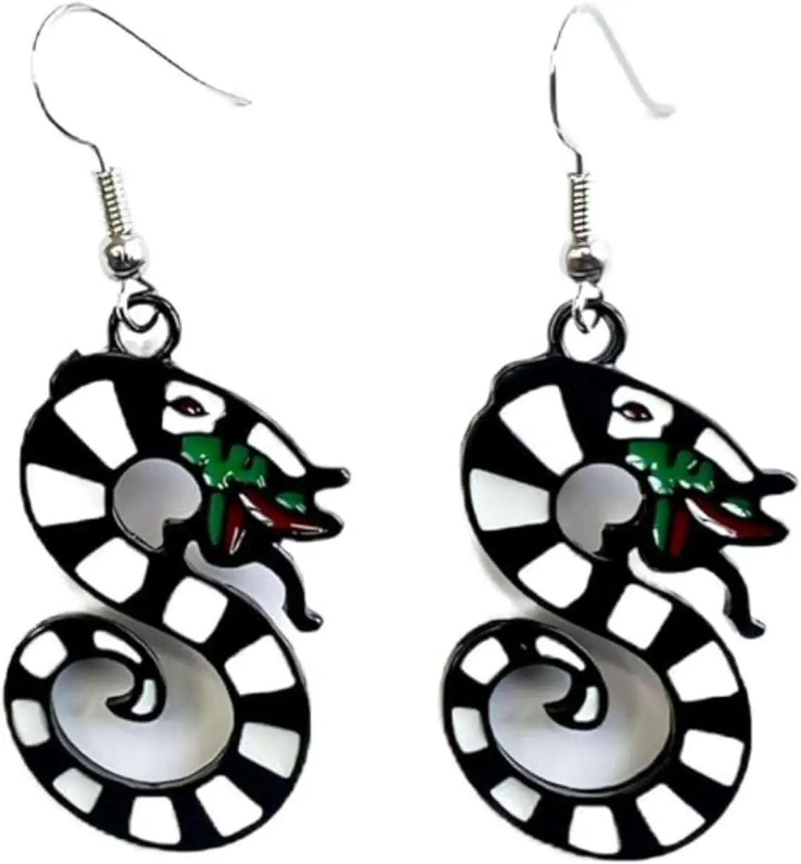 Halloween Snake Earrings for Women Black Snake Hoop Earrings Snakes Brooch Pins Sandworm Costume Halloween Accessories Jewelry Gifts