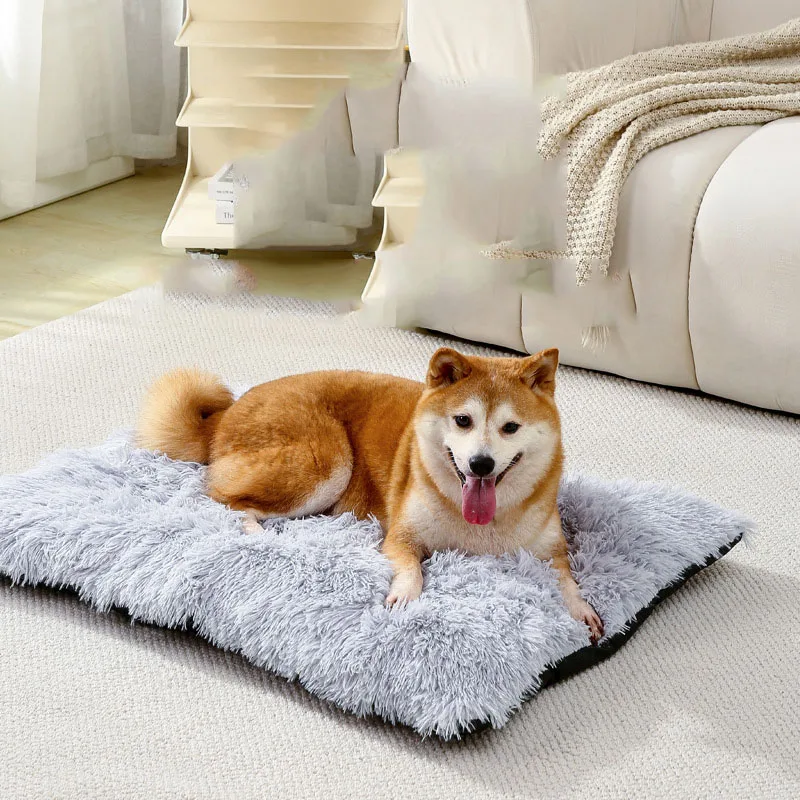 

Plush Dog Bed Mat Cat Beds for Small Medium Large Dogs Removable for Cleaning Puppy Cushion Super Soft Claming Dog Beds Pet Bed