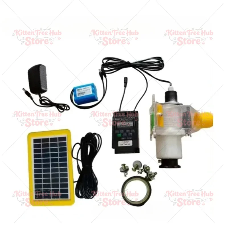 Chicken Duck and Goose Breeding Artifact Fully Automatic Solar Timing Feeder Remote Control Equipment Automatic Feeding