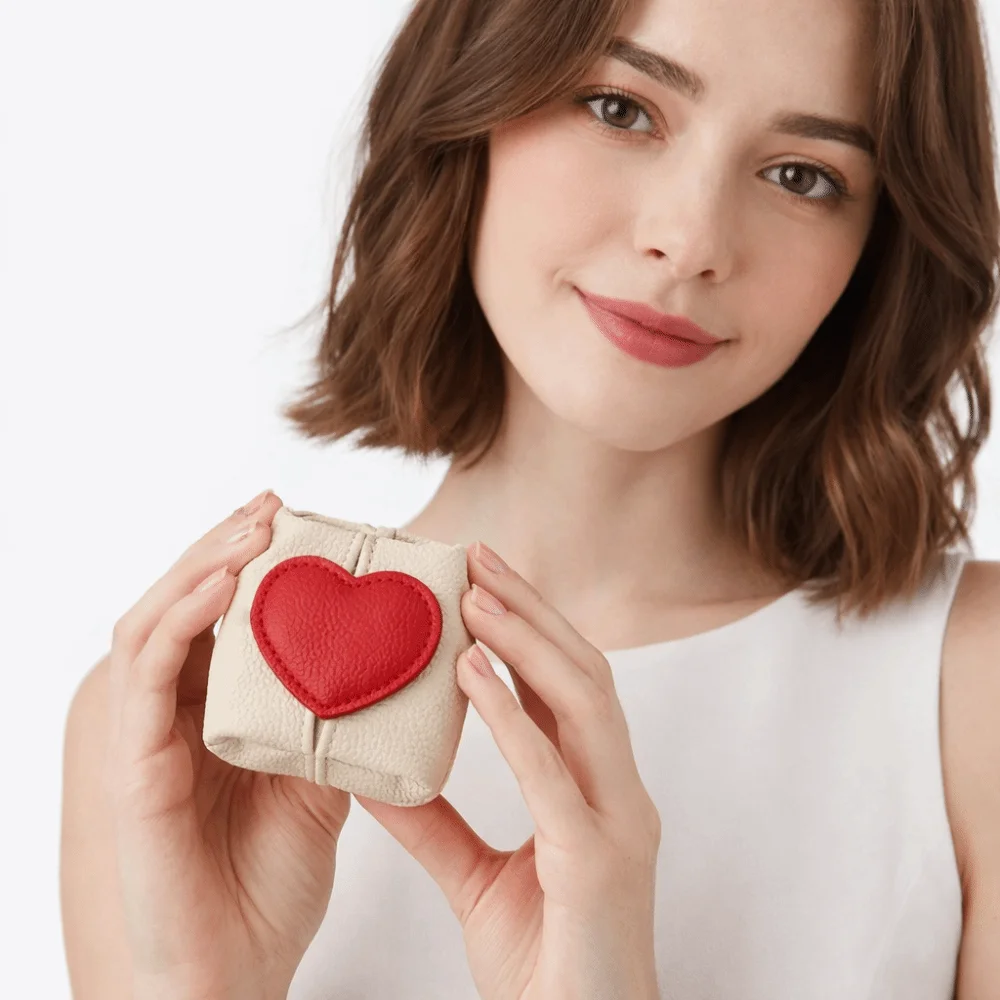 

Роскошный однотонный кошелек из натуральной кожи, квадратный, многофункциональный, маленький, для наушников, ключей от машины, в корейском стиле, для украшений, для девочек