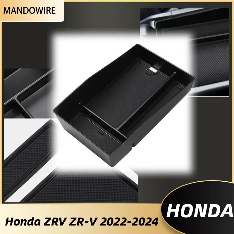 

Car Armrest Storage Box Tray for Honda ZRV ZR-V 2022-2024 Plate Container Organize Interior Accessories