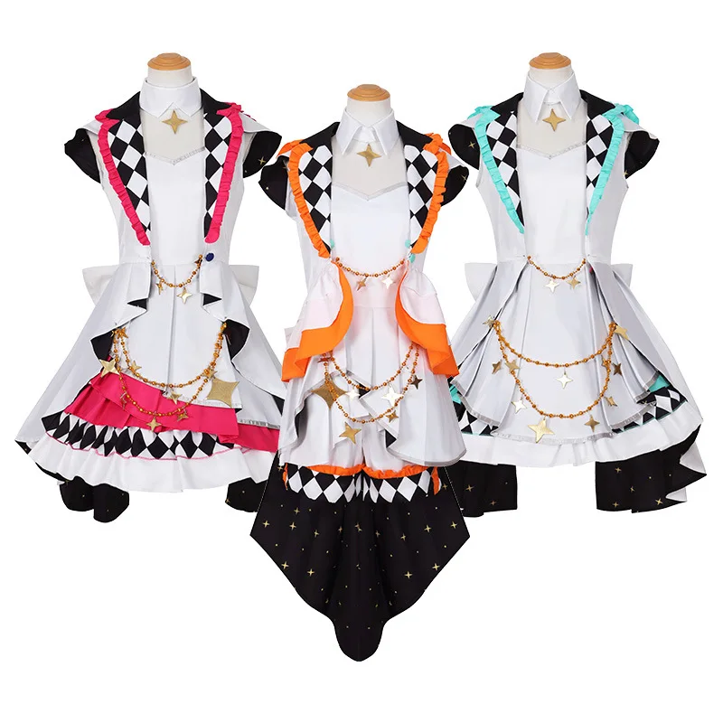 Hatsune Miku Kagamine Rin Anime Cosplay Costume Jackets Skirts Accessories Girl Women Uniform Dresses Halloween Loli Clothing