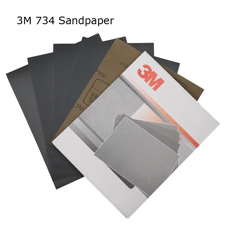 10pcs 734 Water-based Sandpapers Car Beauty Sanding Polishing Dry Wet 230*280mm Sandpaper Abrasive Super For Grit240~1200