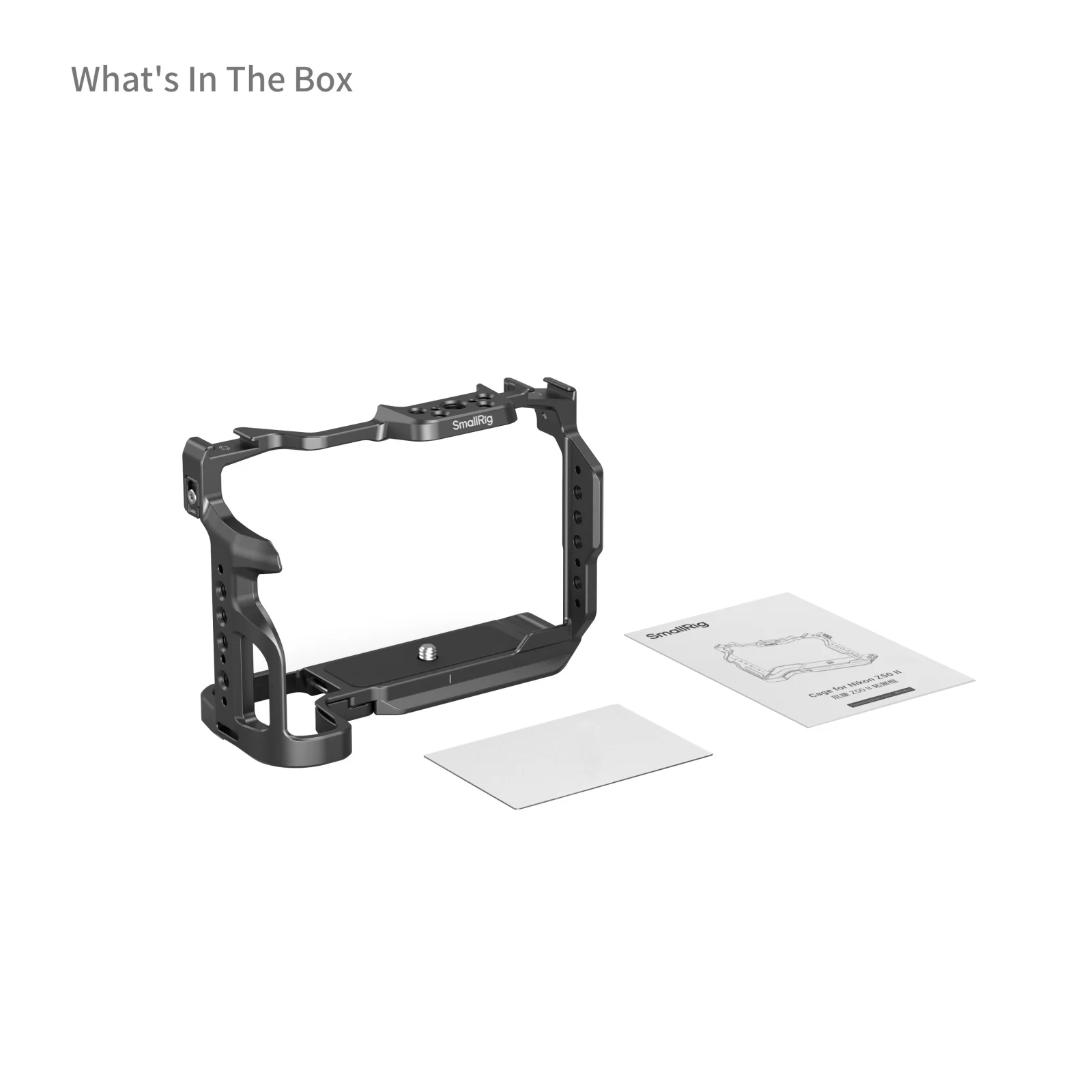 SmallRig Z50 II Grondplaat/Camerakooi voor Nikon Z50 II met gehard glasbeschermer met Arca-Swiss Quick Release Plate voor DJI