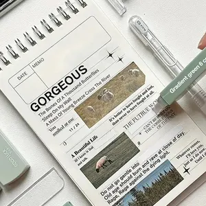 Square correction tape, gradients, macaron color, portable, trackless, easy to use, school, office, home, supply, 1 package, 6 8 Main School Corrective Sales - №5