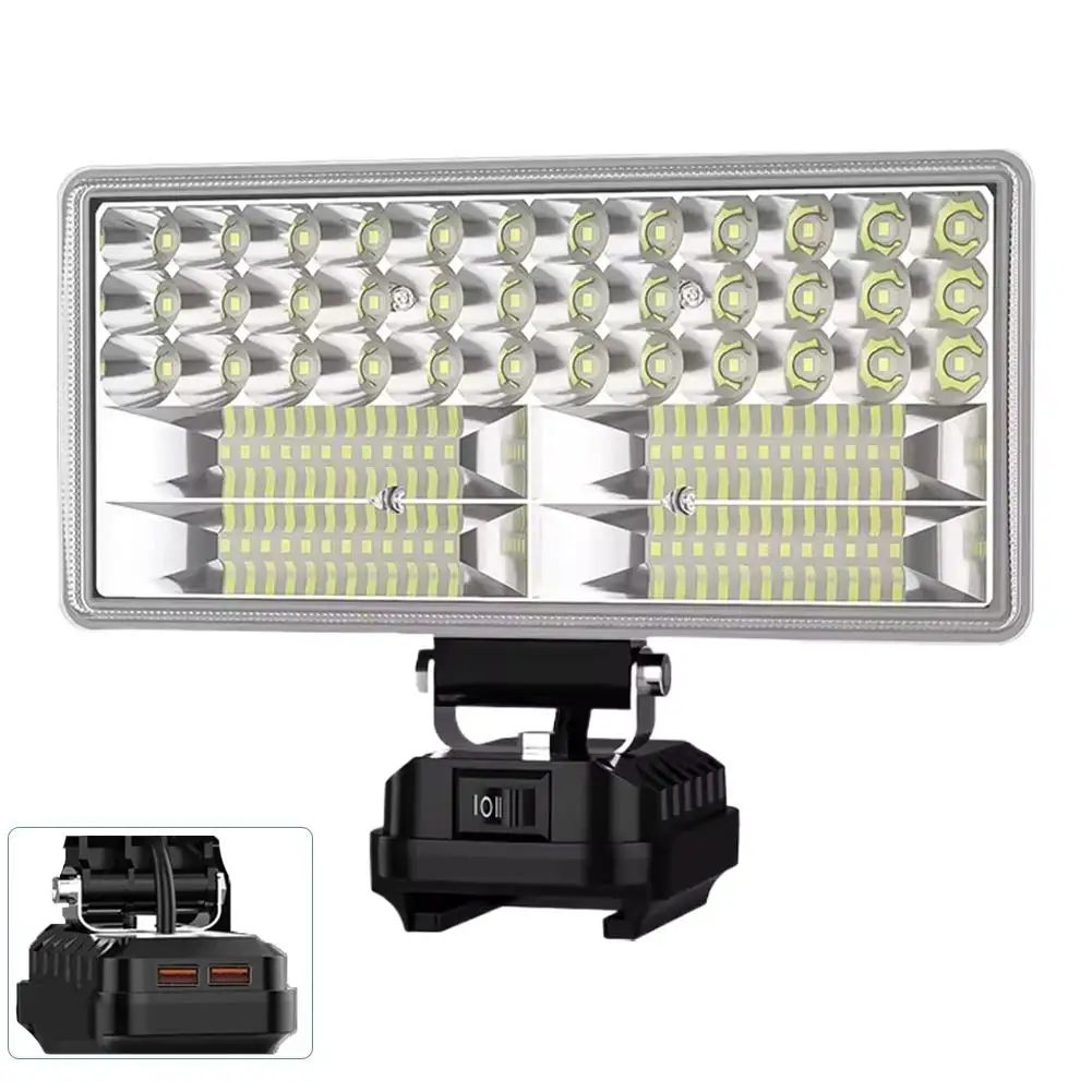 Portable Work Light For Makita LED Lights Floodlight Flashlight 14.4-18V Battery Lamp Outdoor Flashlight Camping Emergency Light