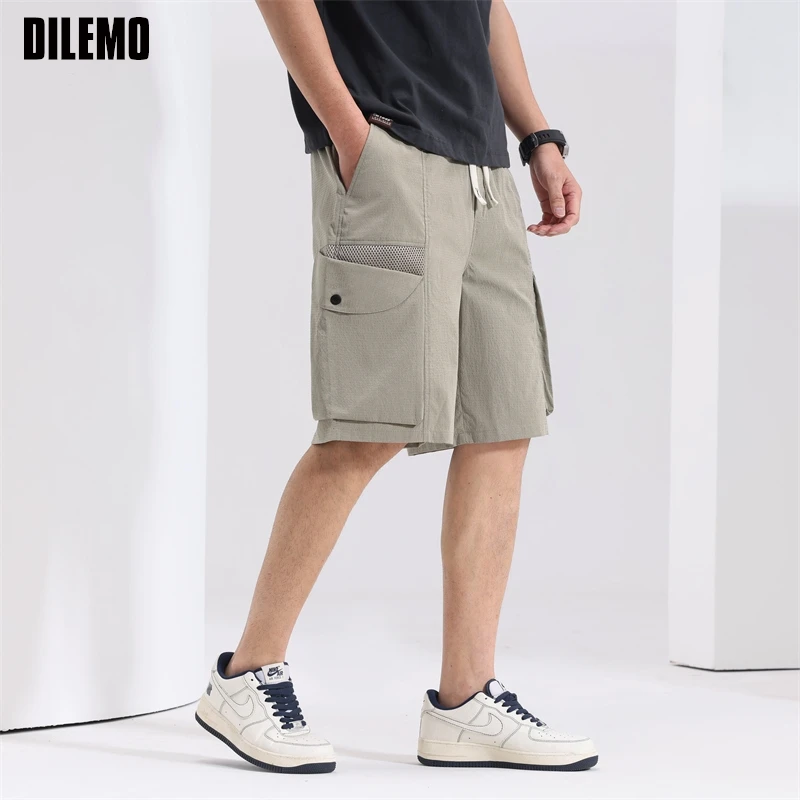 

Top Quality Wrinkle Free New Summer Brand Casual Fashion Streetwear Cargo Shorts Pants Men Loose Elastic Trousers Men Clothes