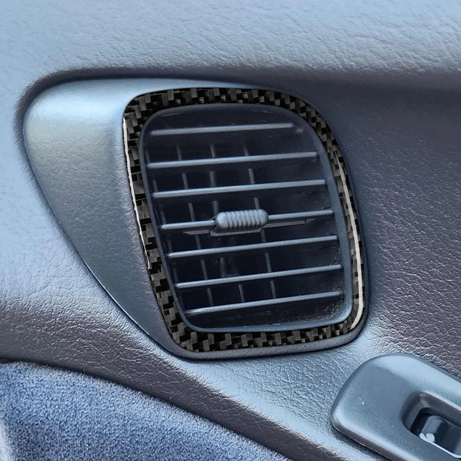 ألياف الكربون الحقيقية اكسسوارات السيارات الباب تنفيس الهواء غطاء الكسوة ملصق لينة لنيسان 300ZX Z32 1989 90 91 92 93 94 95 96 1997