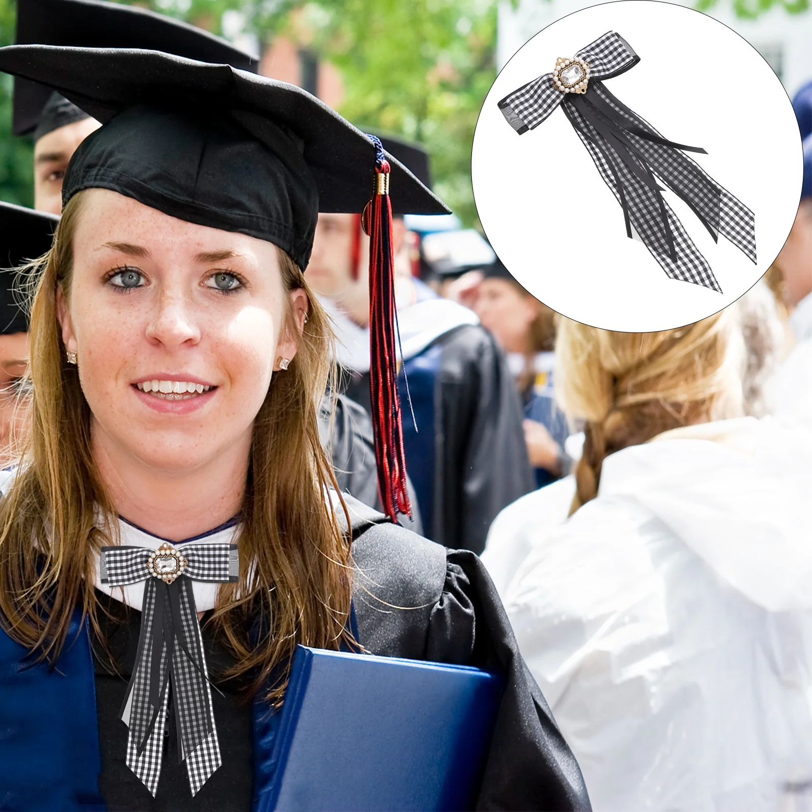 1Pcs Rhinestone Pearl Shirt Bow Tie Delicate Clip on Women Suit Tie Wedding Party Gift Women Shirt Bowtie Imitated Pearl Bowtie