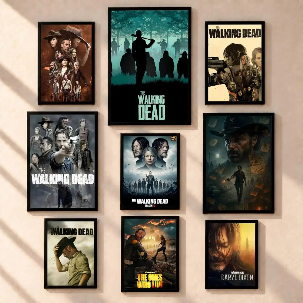 series The Walking Dead Poster HD Poster Peel Stick Waterproof Wall Art Print Bedroom Living Room Modern Decor Gift