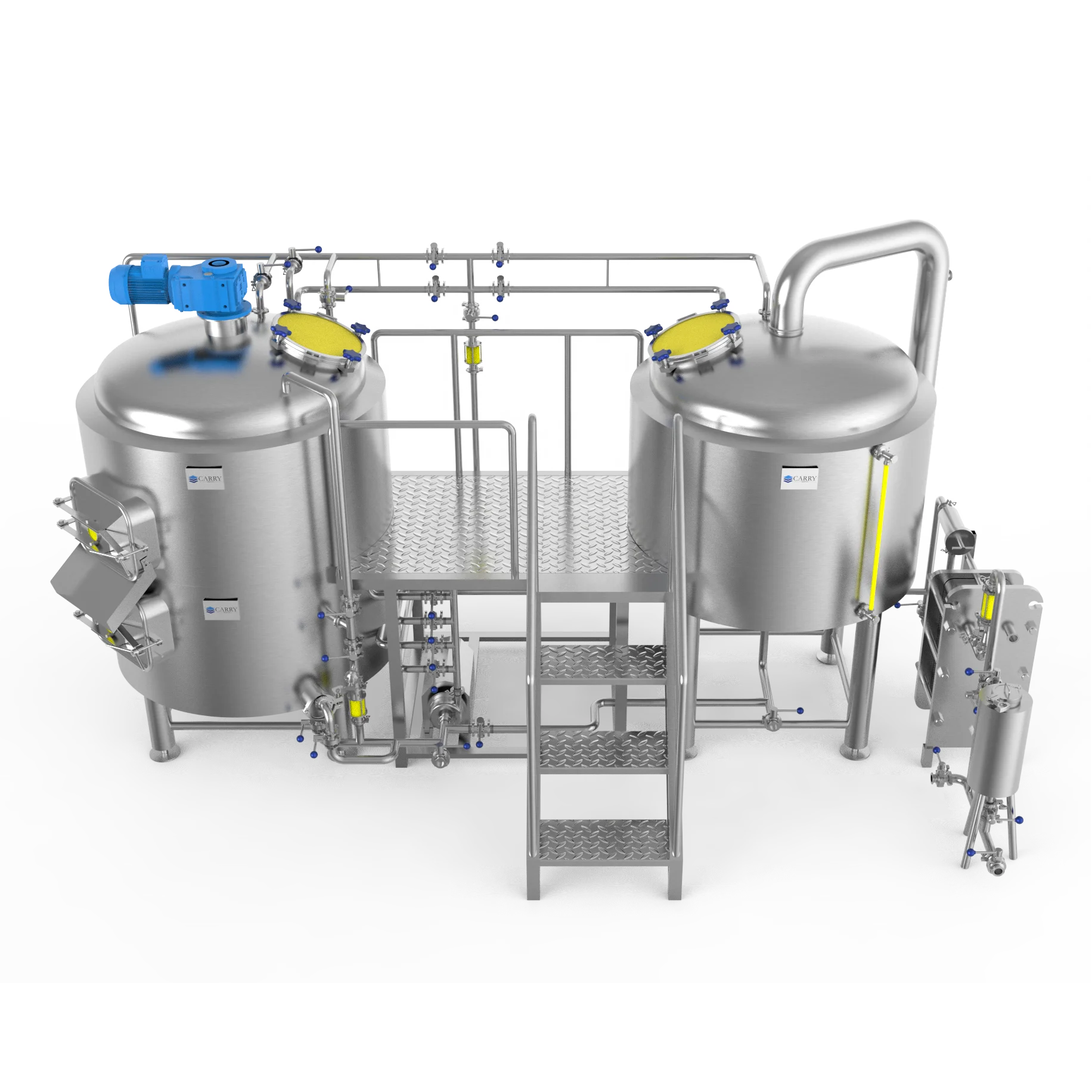 무역 보증 상업용 맥주 양조 용품 맥주 제조 장비 중국식 레스토랑 펍 양조장 500리터 5갤런 5배럴 한 번에