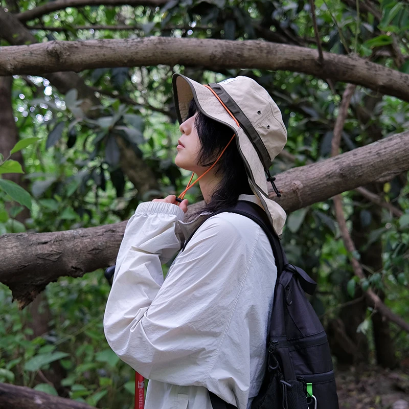 Quick Drying Fisherman Hat H135 Outdoor Mountain Shading Hat, Mountain Camping Sun Protection Summer Caps Men and Women