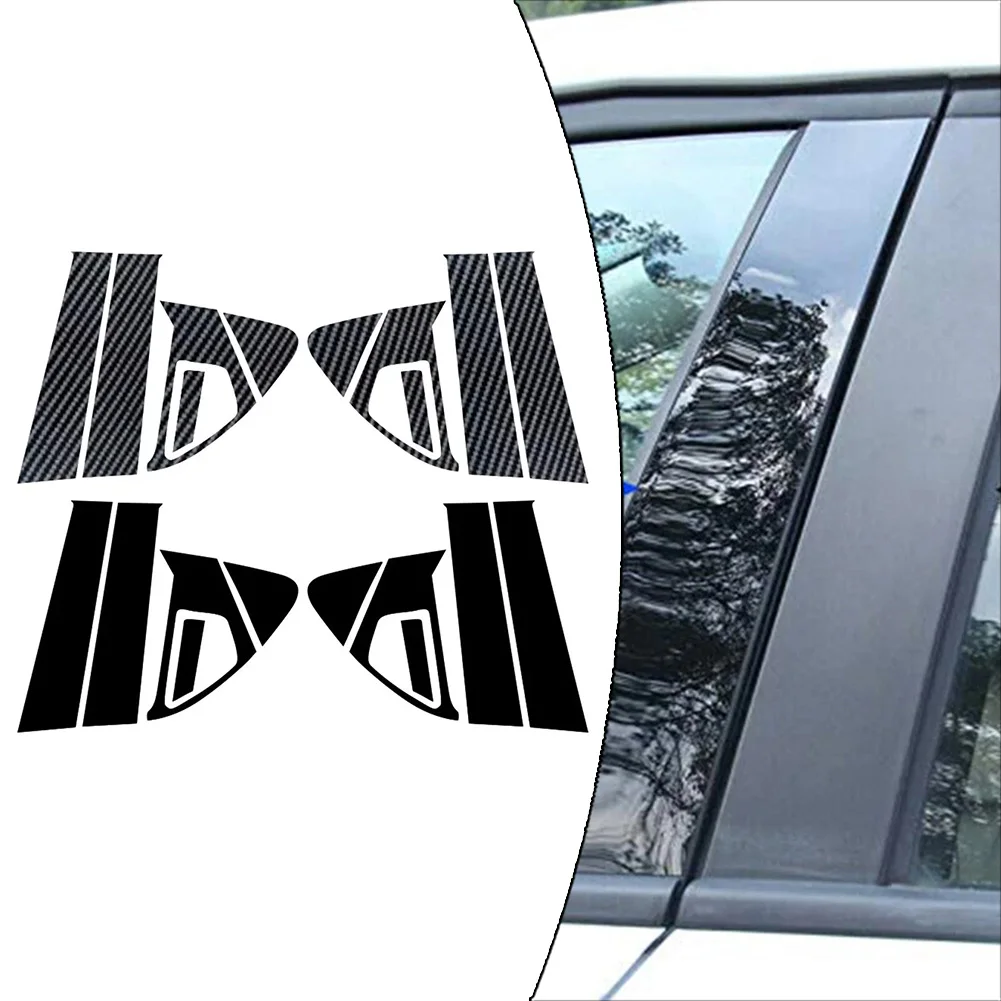 

10Pcs Car Window Pillar Posts Door Trims Cover Sticker For Nissan For Juke 2011 2012 2013 2014 2015 2016 2017 Car Accessories