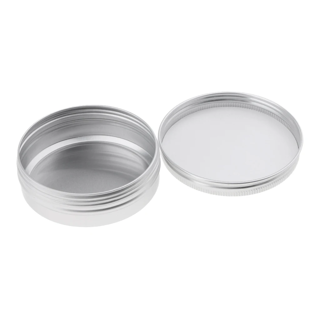 Aluminum Tins with Lids Reusable Makeup Jars Compact Storage Cans for Ointment and Lip Balm