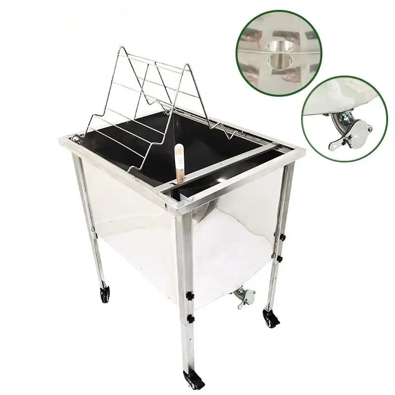 Beekeeping equipment Stainless steel open lid tray Honey filter open lid can