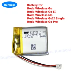 602530 622327 552331 3.8V 405mAh Wireless Headset Li-Polymer Battery for Rode Wireless Go II Go 2 Go2 Microphone