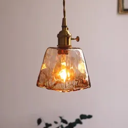 Modern Brass Glass Pendant Lamp, Pendurado Lustre para Teto, Cozinha, Jantar, Sala de estar, Quarto, Suspensão Moderna