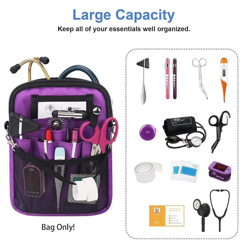 Sac banane d'infirmière, pochette de taille réglable pour stéthoscopes, Kit de soins, outils pour étudiants en soins, accessoires d'uniforme médical