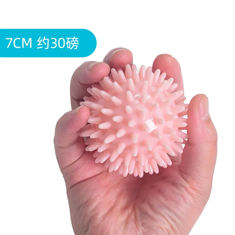 TPR 7CM Diameter Hollow Soft Spike Ball Hand Strength Recovery Exercise Massage Ball Yoga Fitness Spiky Massager Trigger Point