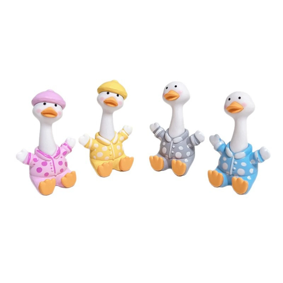 4 Happy Duck Styles, Home Decor Micro Landscape, Car Control Decoration Cute Duck 2026