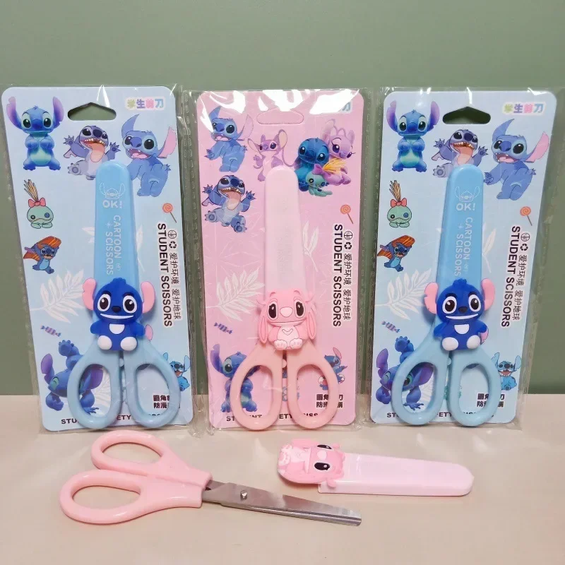

New Disney Stitch Stainless Steel Scissors Cartoon Handwork Tools Paper-cut Knife DIY Supplies School Student Stationery Gifts