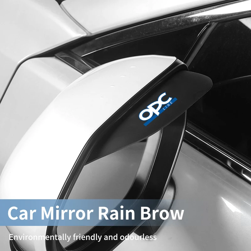 2Pc Car Mirror Rain Brow Rearview Protector Eyebrow Rain Cover For Opel Astra Insignia Corsa Zafira Meriva Mokka Vivaro Vectra