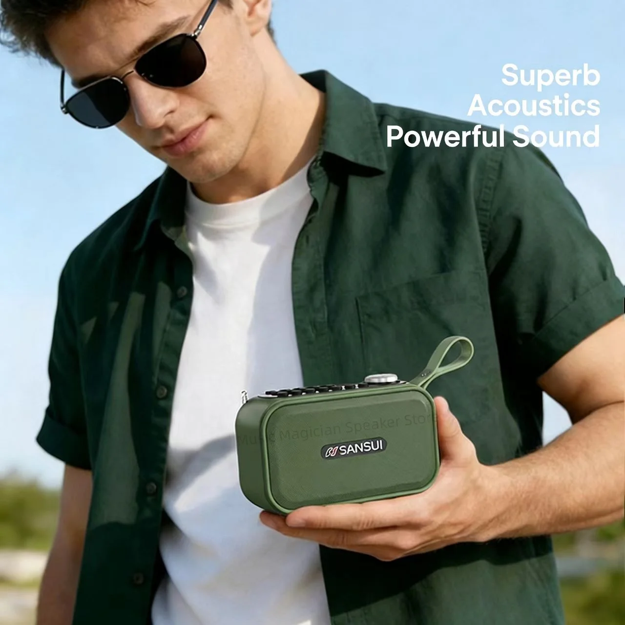

Новинка Sansui: Bluetooth-колонка A101 с поддержкой микрофона, функцией громкой связи, цветной подсветкой и множеством функций