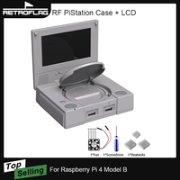 Retroflag PiStation Case Retroflag PSPi Case with Cooling Fan Heatsinks for Raspberry Pi 4 ModelB