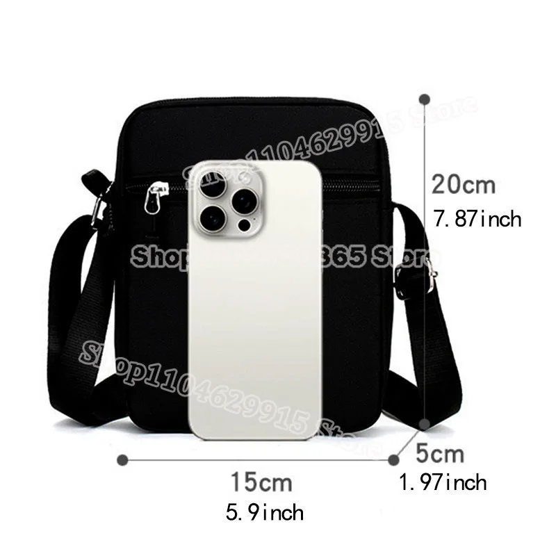 Dragons Ball Crossbody Oxford Bag Men Simple Casual Shoulder Pocket Goku Anime Figure Mobile Phone Headphone Mini Packet Gifts