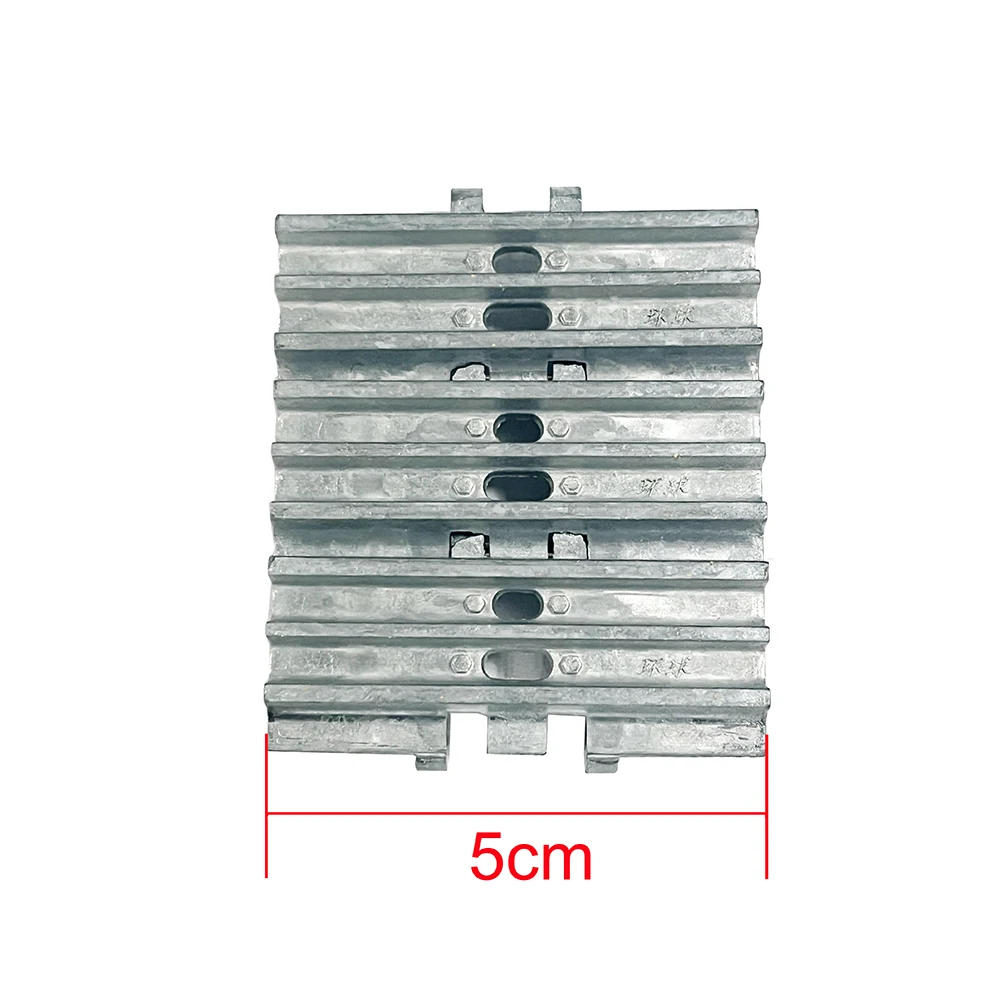 Aluminum Alloy Track 1/10 1/12 1/14 Used for Hydraulic Excavator Model Metal Track Shoes Track Plate Chain Rail Plate