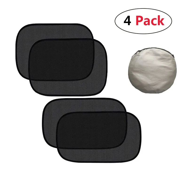 

4 pieces/Set Universal Car Window Shade PVC Cling Car Sun Shade Side Rear for Baby Car Sun Shade Protect Baby from Sun UV Rays