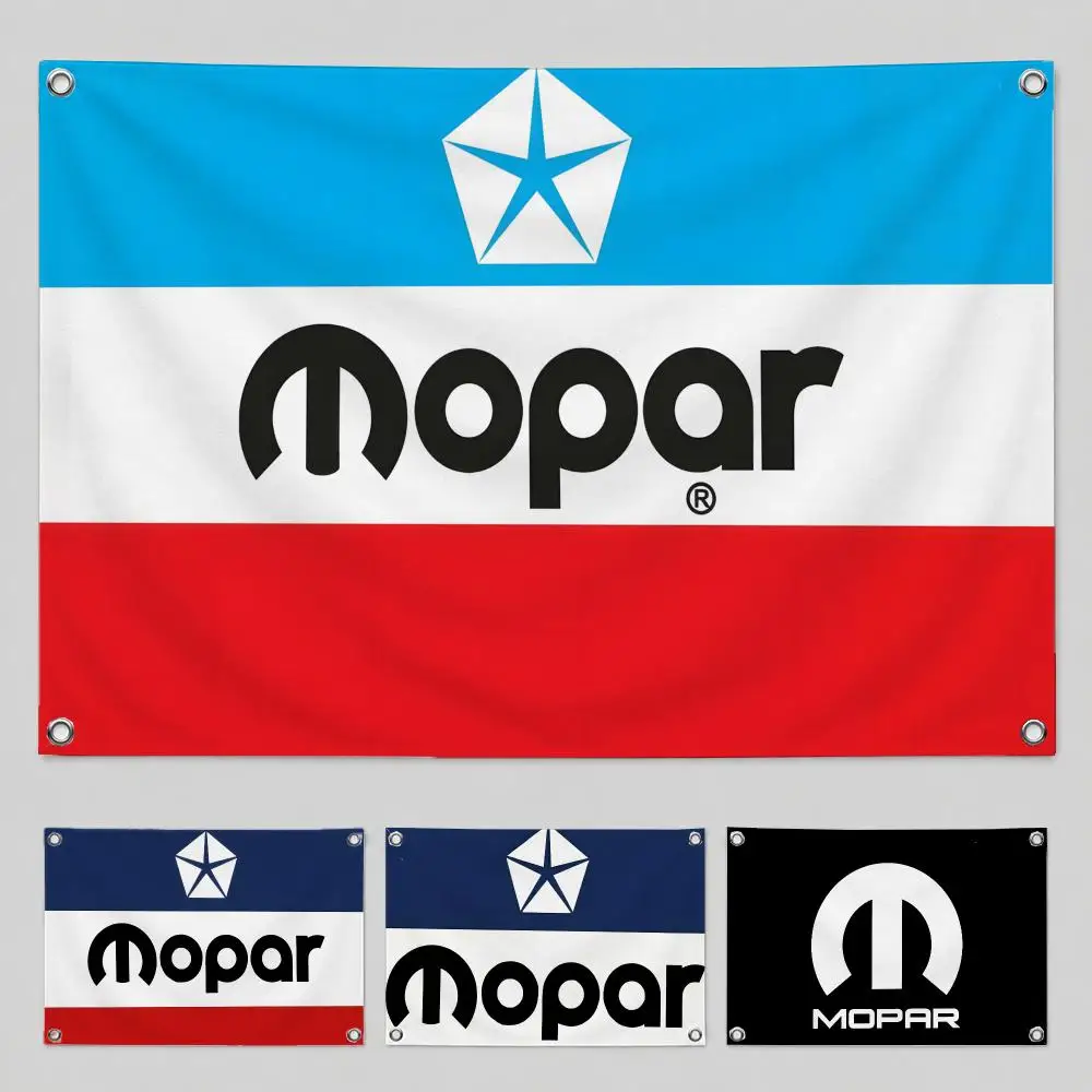 Brand Mopar Flags Home Yard & Garden Decor Banner - Indoor Outdoor Wall Hanging Flag