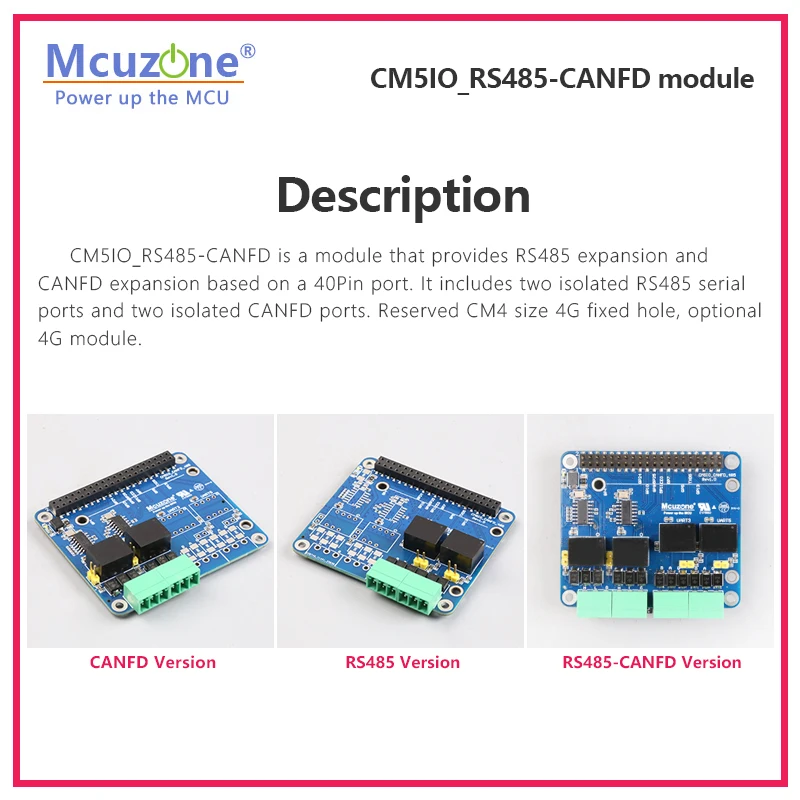 라즈베리 파이 CM5IO_RS485-CANFD 모듈 (라즈베리 파이 CM5, RPi5, 4B, 3B, CM4, CM5IO 플랫폼용)