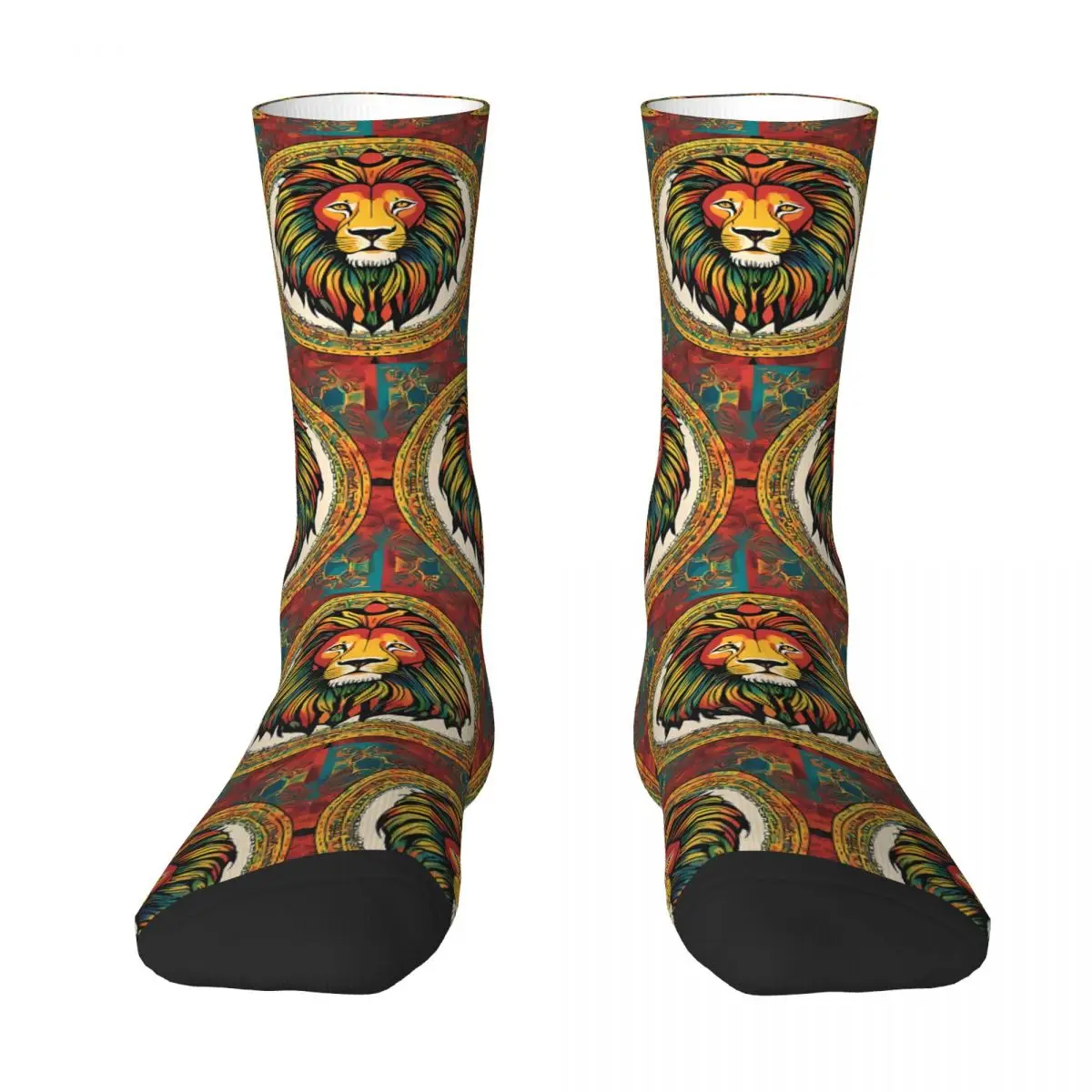 Lion Of Judah Vibe Sock Printed Man Polyester